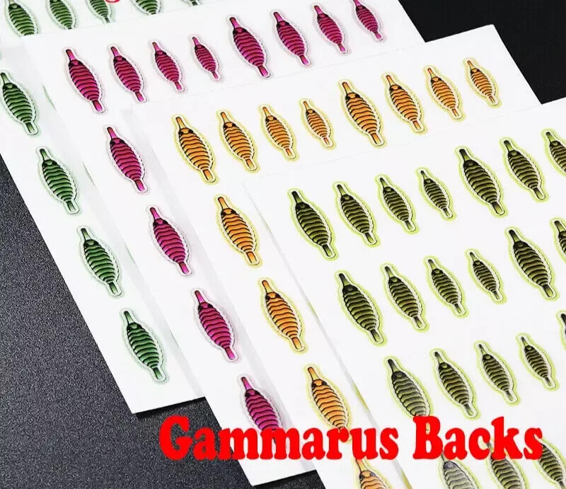 160pcs Fly Tying Scud Gammarus Backs Set 4 Sizes Assorted Realistic Shrimp Backs