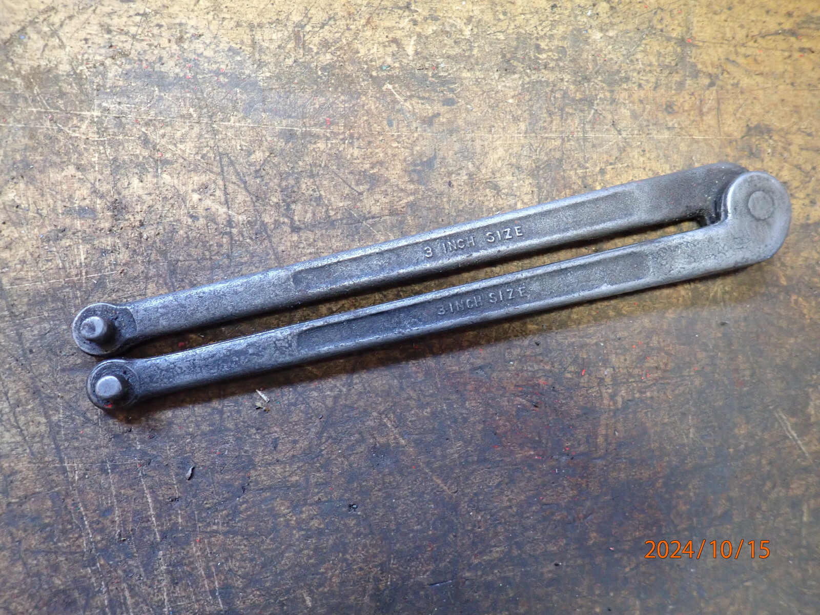 OLDER PROTO 3" ADJUSTABLE FACE SPANNER WRENCH 1/4" PIN
