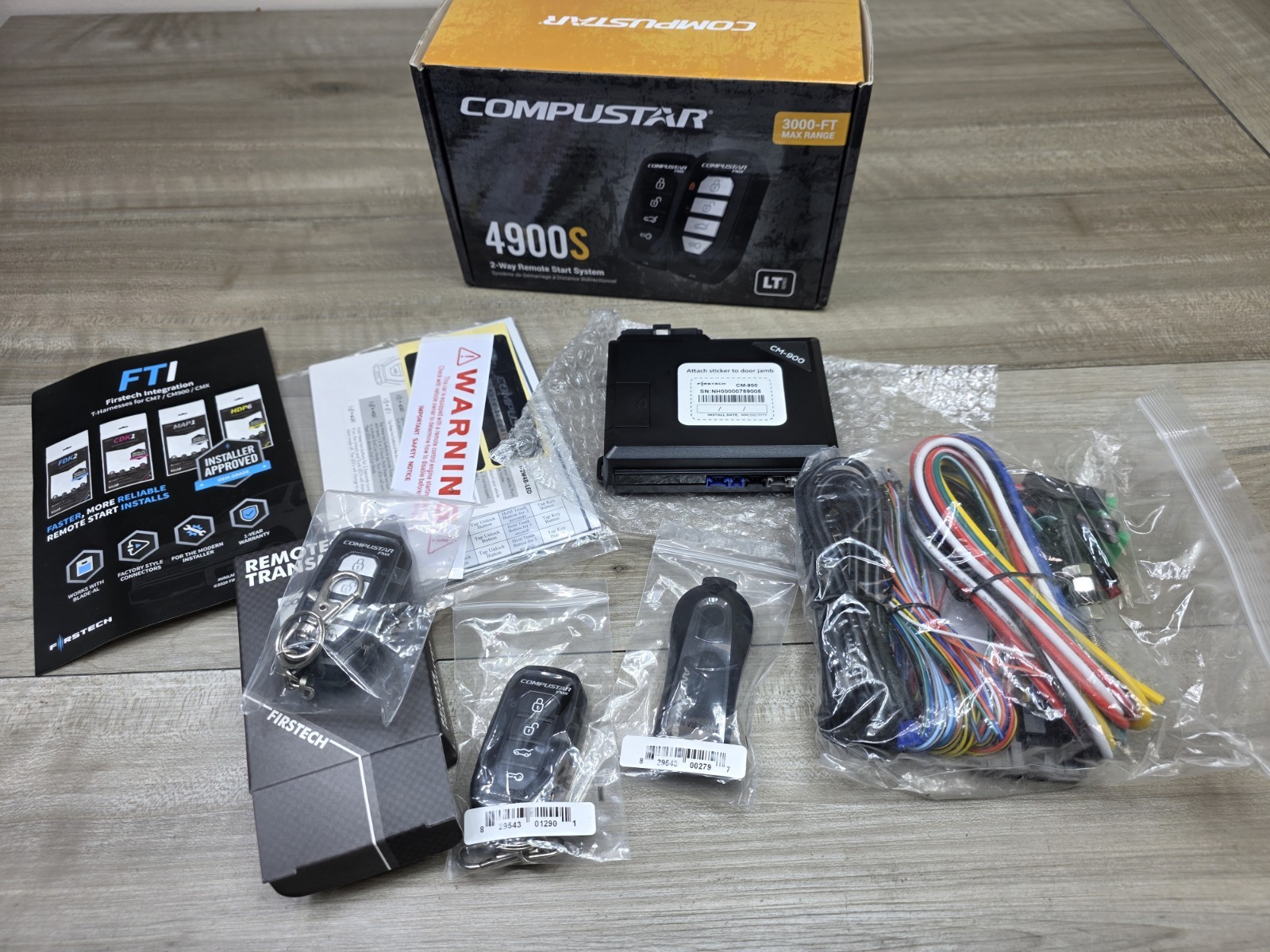 Compustar 4900s 2-way Remote Start System LT series 3000 FT