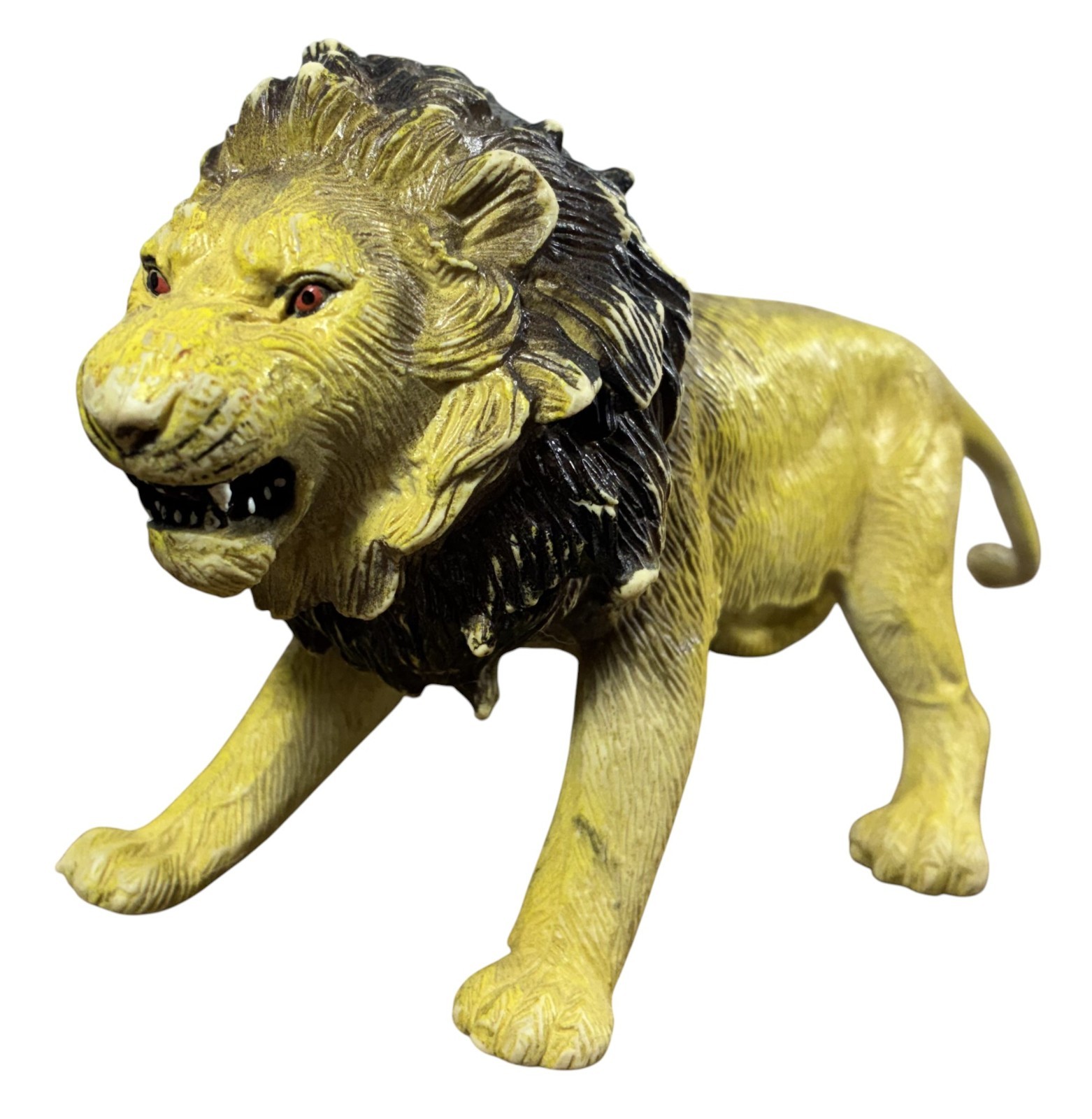 Vintage AAA Lion Figure 9" Large PVC Wild Animal Toy Realistic