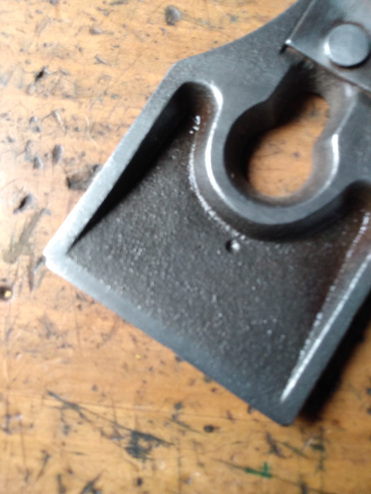 STANLEY 2" (approx) *MODIFIED* keyhole lever cap. READ FULL DESCRIPTION.