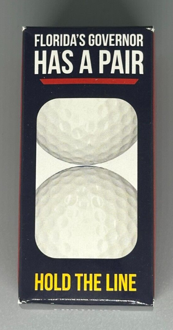 Gov. Ron DeSantis Official Campaign GOLF BALLS - DESANTIS HAS A PAIR
