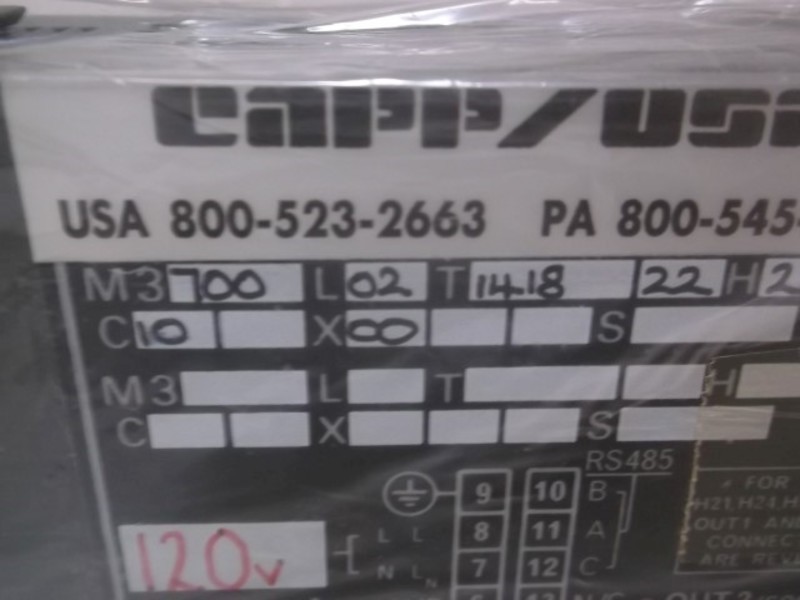 WEST INST. CAPP M3700-L02-T1418-22H21 TEMPERATURE CONTROLLER NSMP
