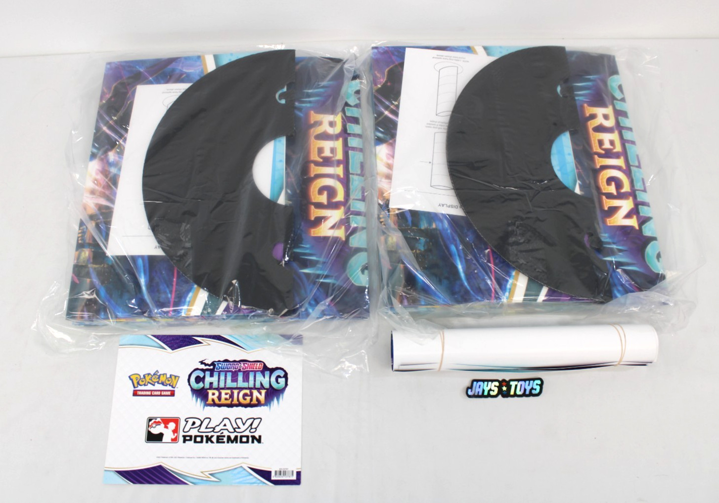 Pokemon TCG Sword & Shield Chilling Reign 54 Inch Totem Display Stands w/Box New