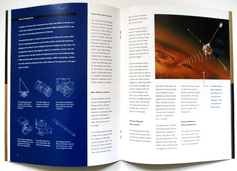 Mars Observer Mission & Why Mars? Booklets - NASA & Martin Marietta - 1992