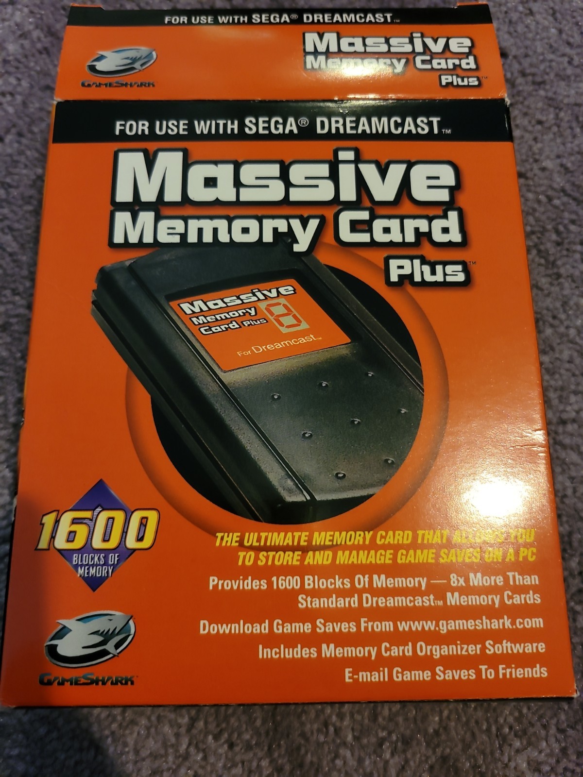 Gameshark Massive Memory Card Plus Sega Dreamcast Brand New 2000