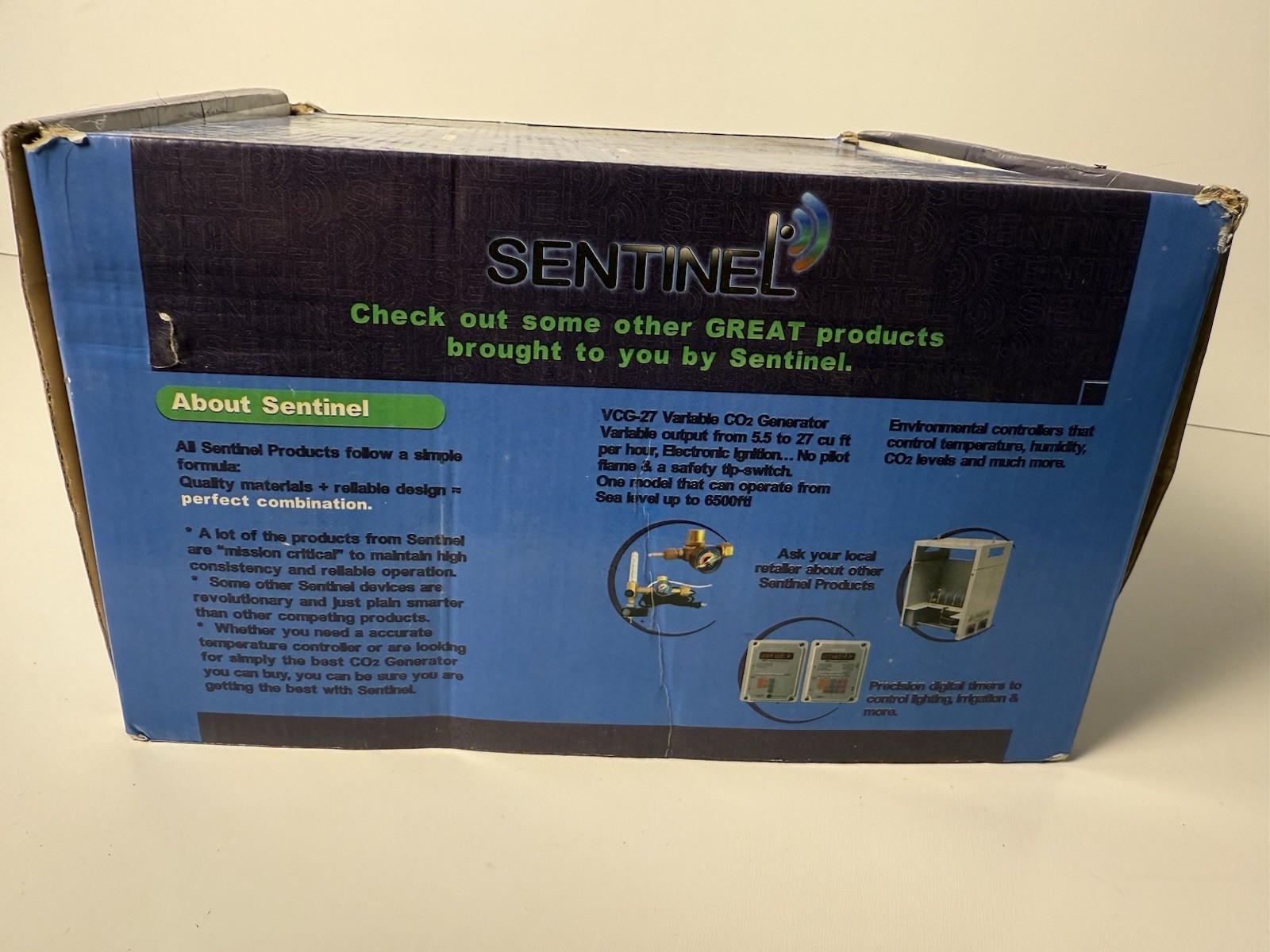 Sentinel CO2-REG Regulator System Original Box Used Tested Working
