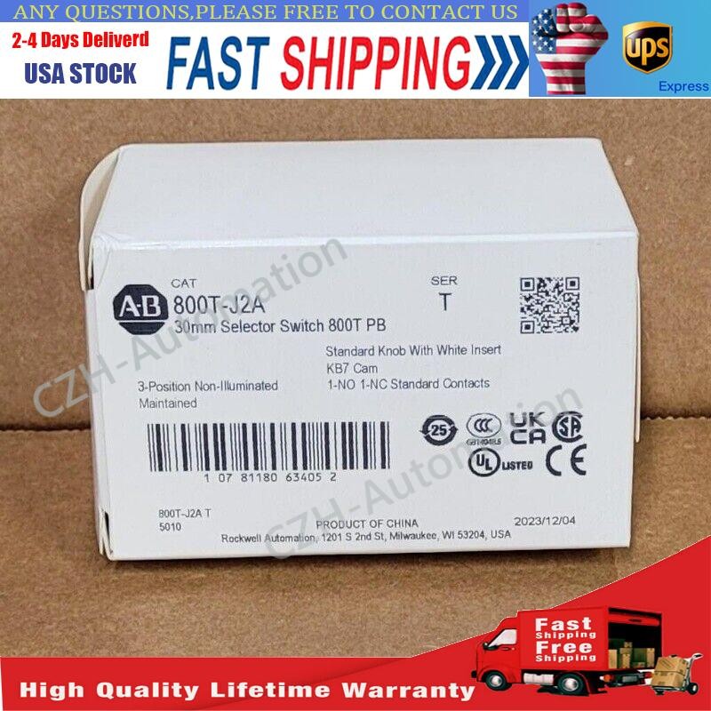 Allen Bradley 800T-J2A 800TJ2A New Sealed Free Shipping  AB