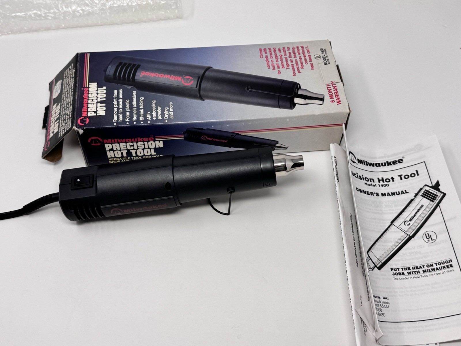 Milwaukee Precision Hot Tool Model 1400 Heat Tool 360W Box Manual