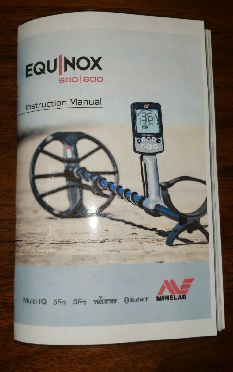 Minelab Equinox 600/800 Instruction Manual