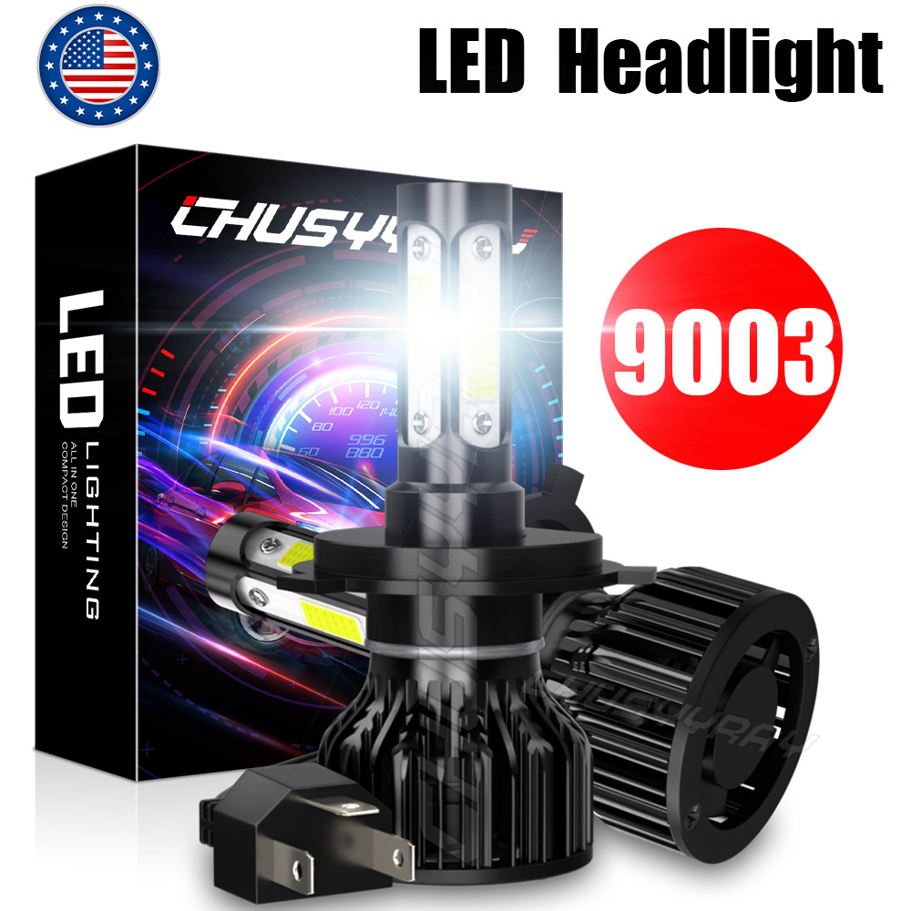 2x For 2020-2023 Kia Soul H4 9003 LED Headlight Bulbs 6000K White High Low Beam