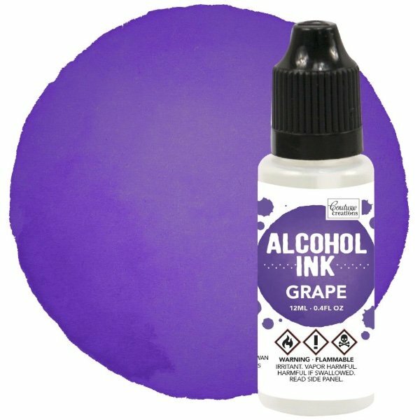 Couture Creations, Alcohol Ink, .4 oz, Grape Ink, Purple Alcohol Ink
