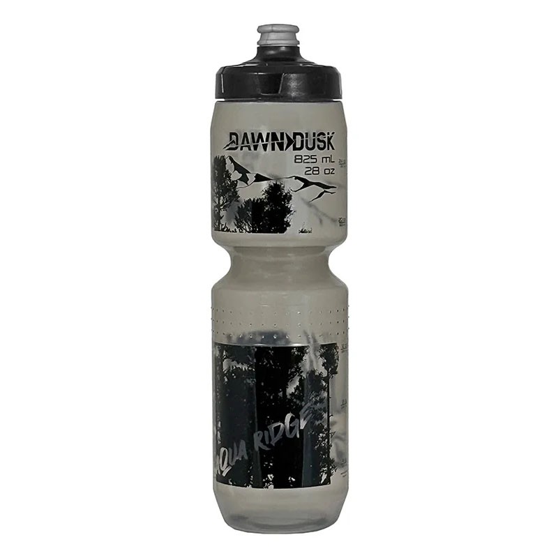 Dawn To Dusk Aqua Ridge Bottle Pop 'n Lock, Black/Clear - 28oz