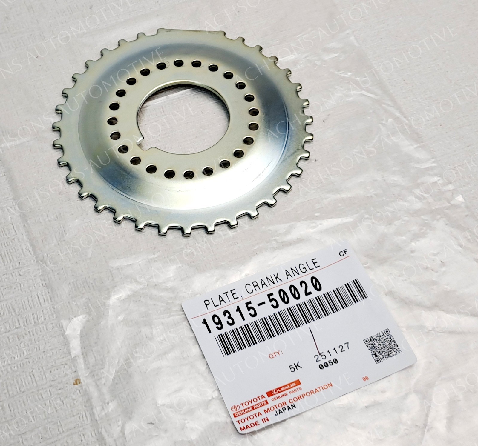 19315-50020 Toyota 4Runner Land Cruiser Lexus GX470 Crank Angle Sensor Plate OEM