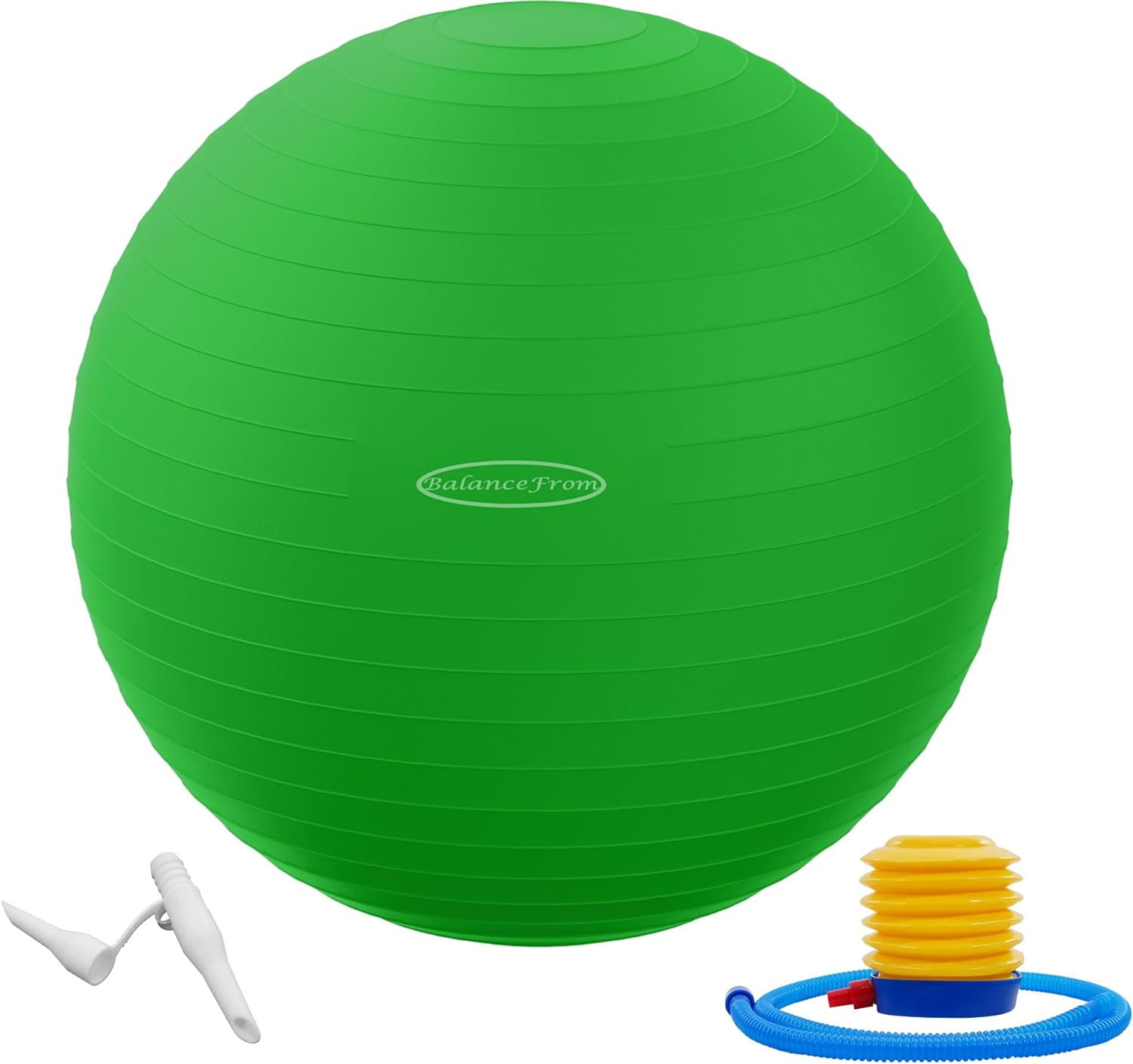 Anti-Burst and Slip Resistant Exercise Yoga Fitness Birthing Ball with Quick Pum