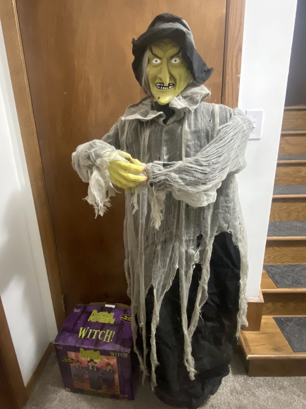 Tekky / Spirit Halloween 2006 Floating Witch Life Size Animatronic Horror Prop