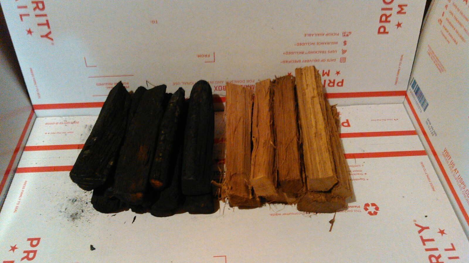 1LB Charred & Toasted mix White Oak Chips Sticks Distilling Moonshine Beer Wine