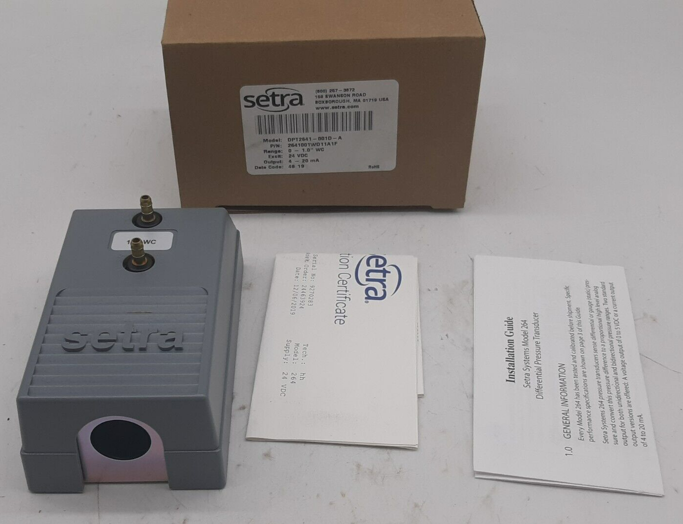 Setra DPT2641-001D-A Transducer