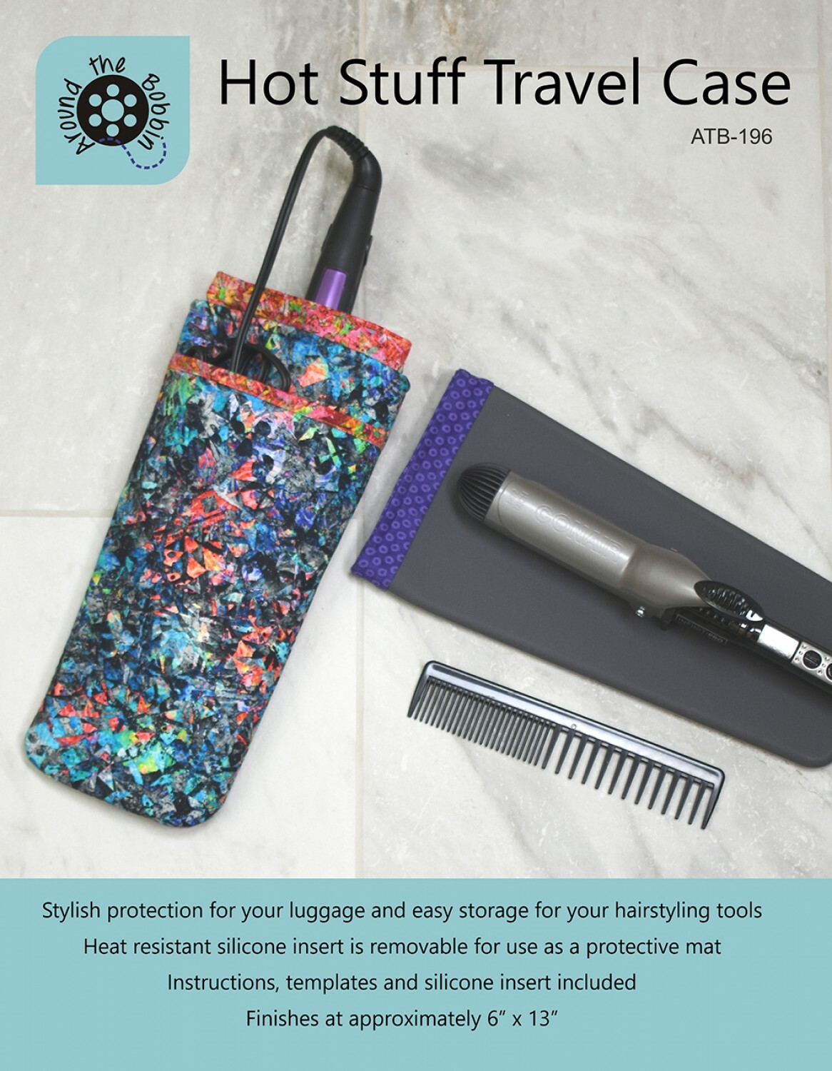 HOT STUFF TRAVEL CASE ~ Heat Resistant Silicone Insert & Sewing Instructions