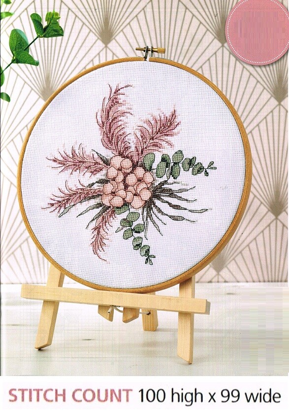 PAMPAS HOOP  CROSS STITCH PATTERN  ONLY  - EQ  PYU