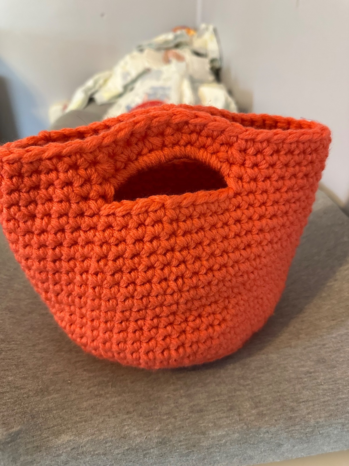 crochet basket 5x7