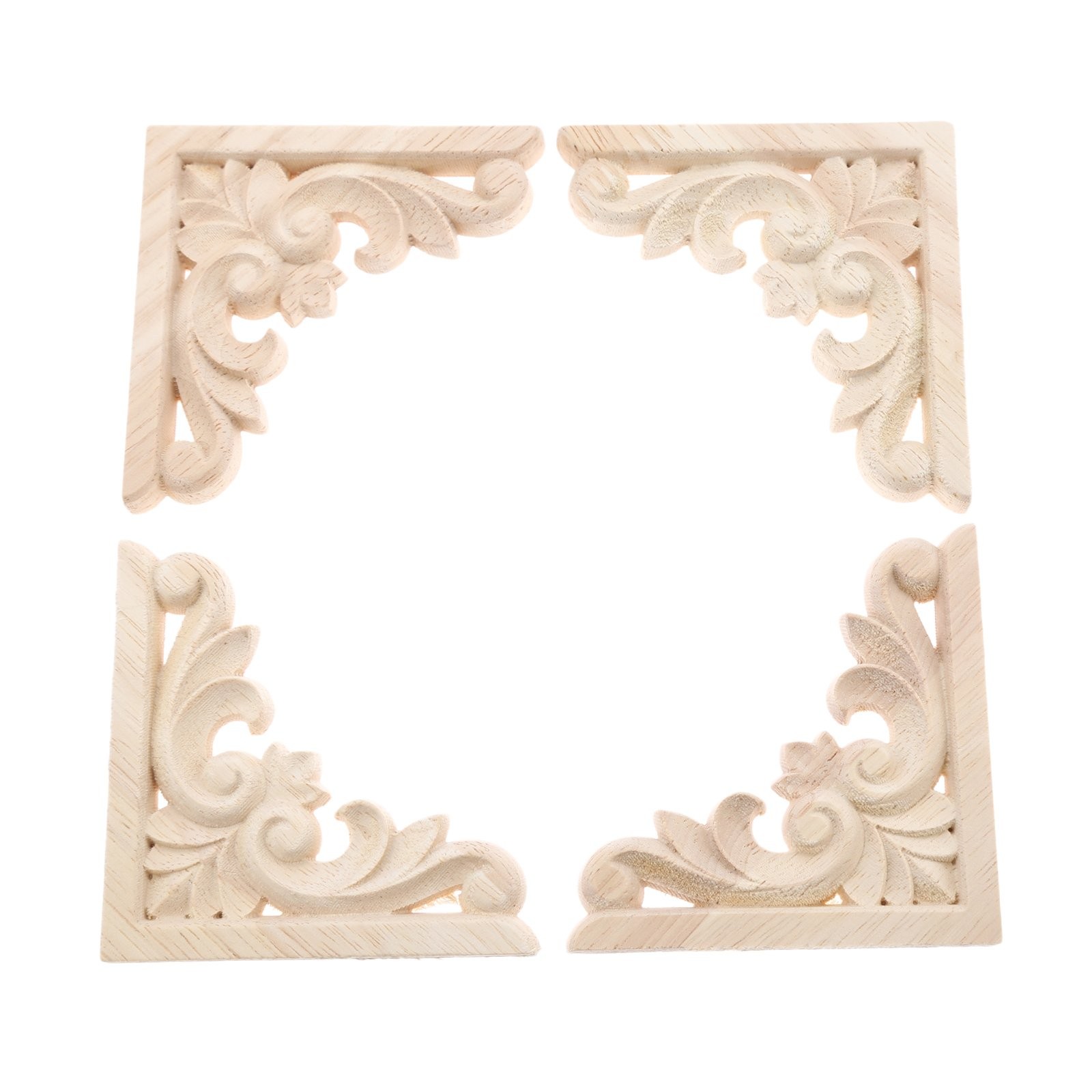 MUXSAM Furniture Applique, 3.15 x inches, Natural Wood
