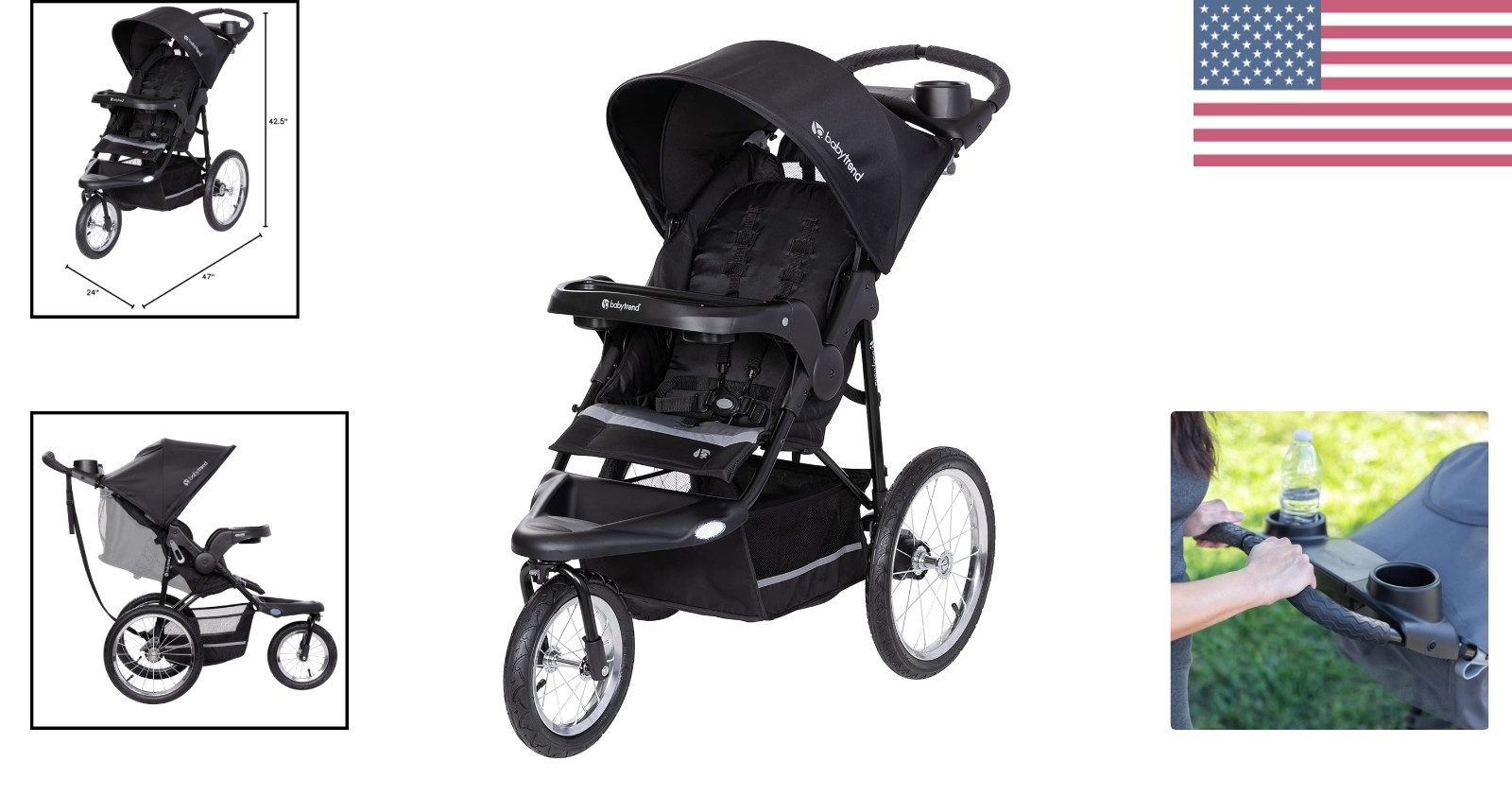 Expedition Jogger, Dash Black