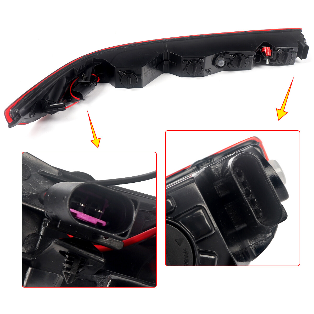Left Side Rear Stop Lamp Tail Light Brake For Audi Q7 2016 2017-2020 4M0945095A