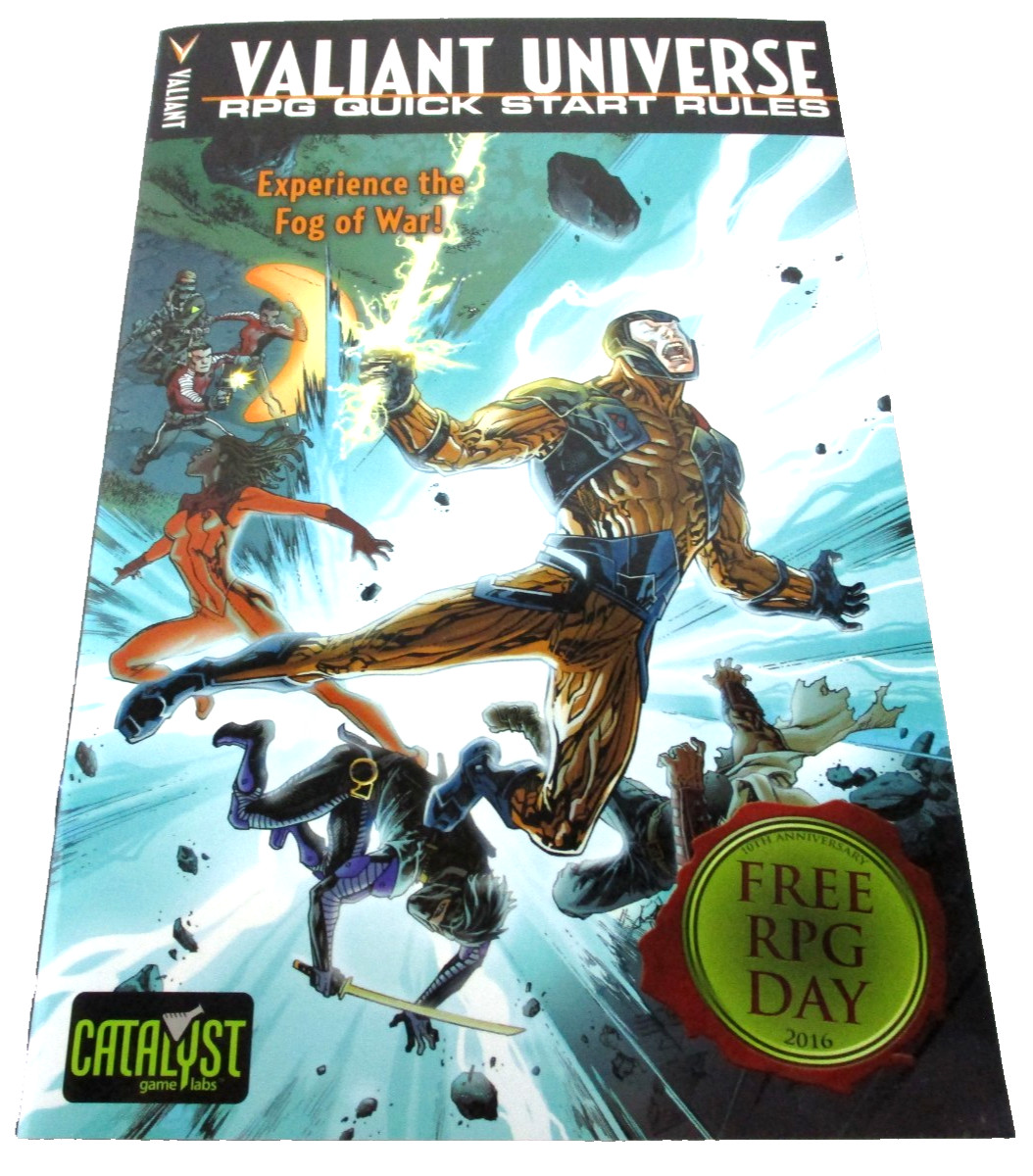 Valiant Universe RPG QUICK START RULES 2016 Roleplaying Book NEW!!