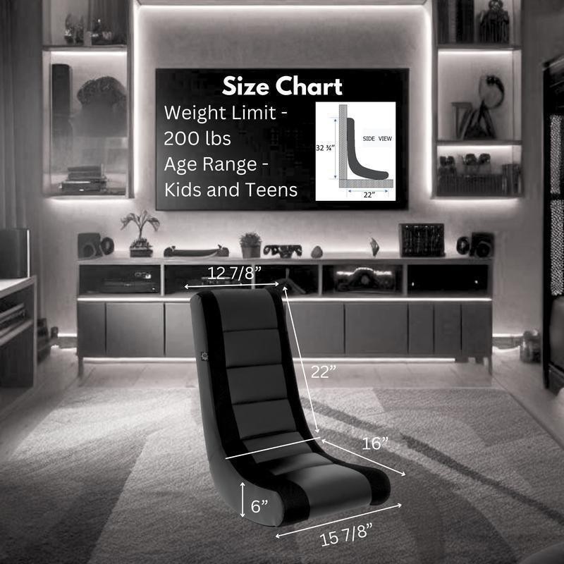 Ergonomic Gaming Chair Video Rocker Durable Faux Leather Kids Teens New