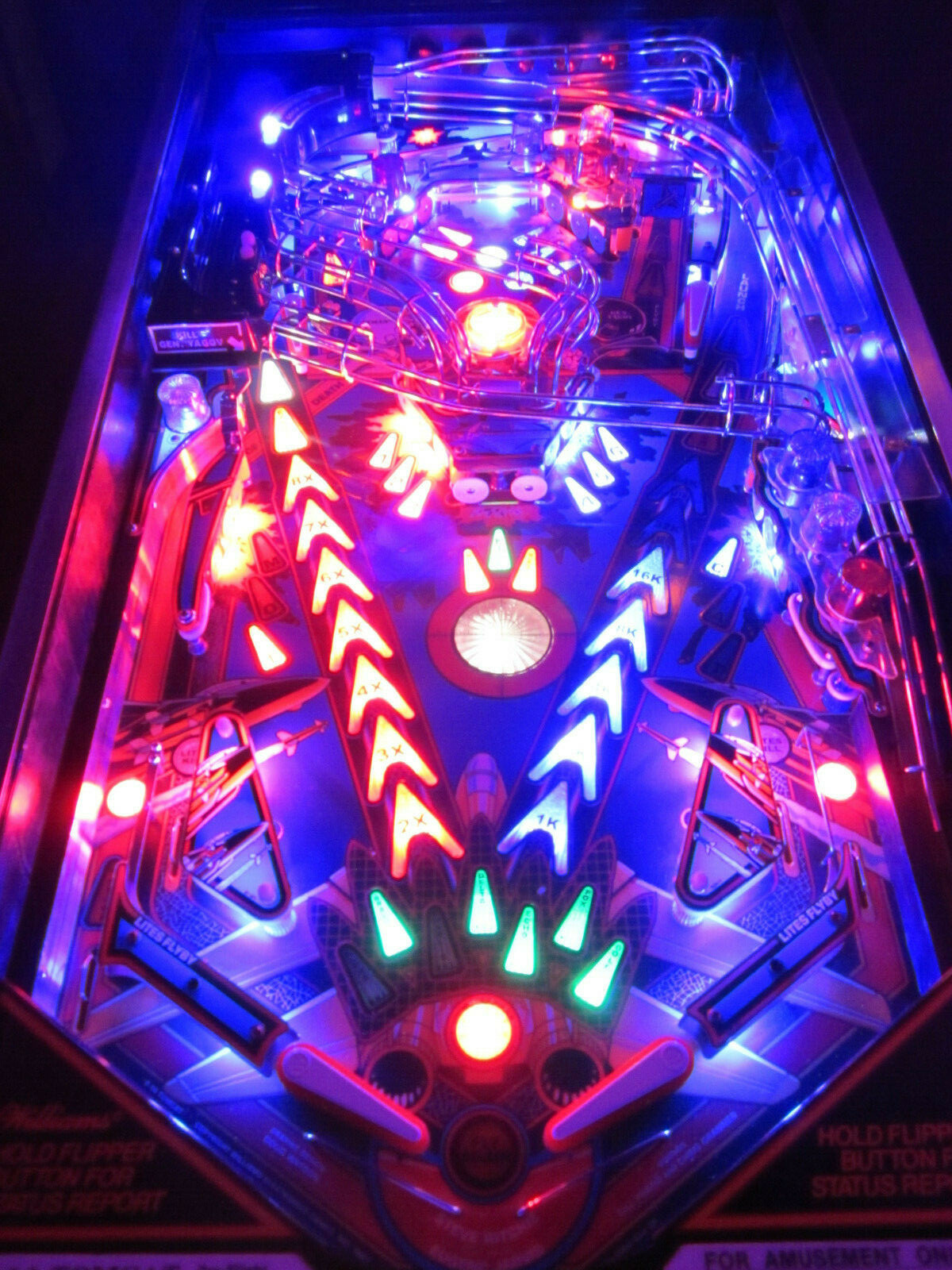 F-14 TOMCAT - NON GHOSTING Lighting Kit SUPER BRIGHT PINBALL LED KIT