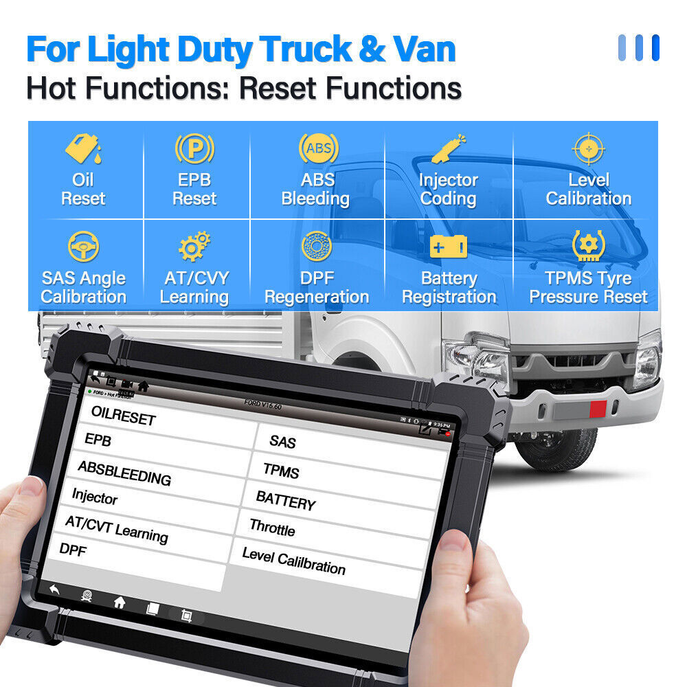 ANCEL X7 HD Heavy Duty Truck Scanner Diagnostic Bi-directional DPF Regen Coding