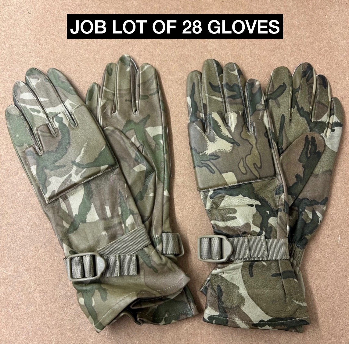 WARM WEATHER GLOVES Job lot of 28 pairs , Size 7&7.5 British Army NEW Wholesale