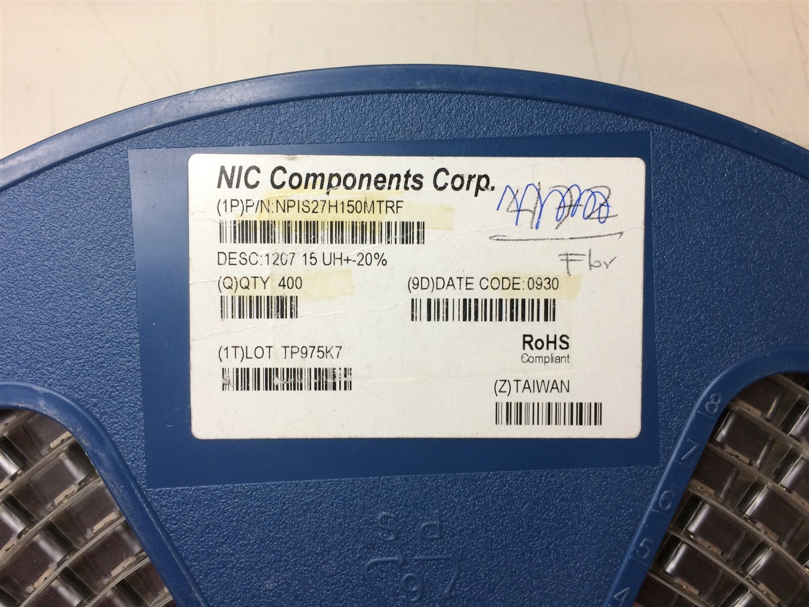 NPIS27H150MTRF NIC Ind Power Shielded Wirewound 15uH 20% ROHS 38 PIECES