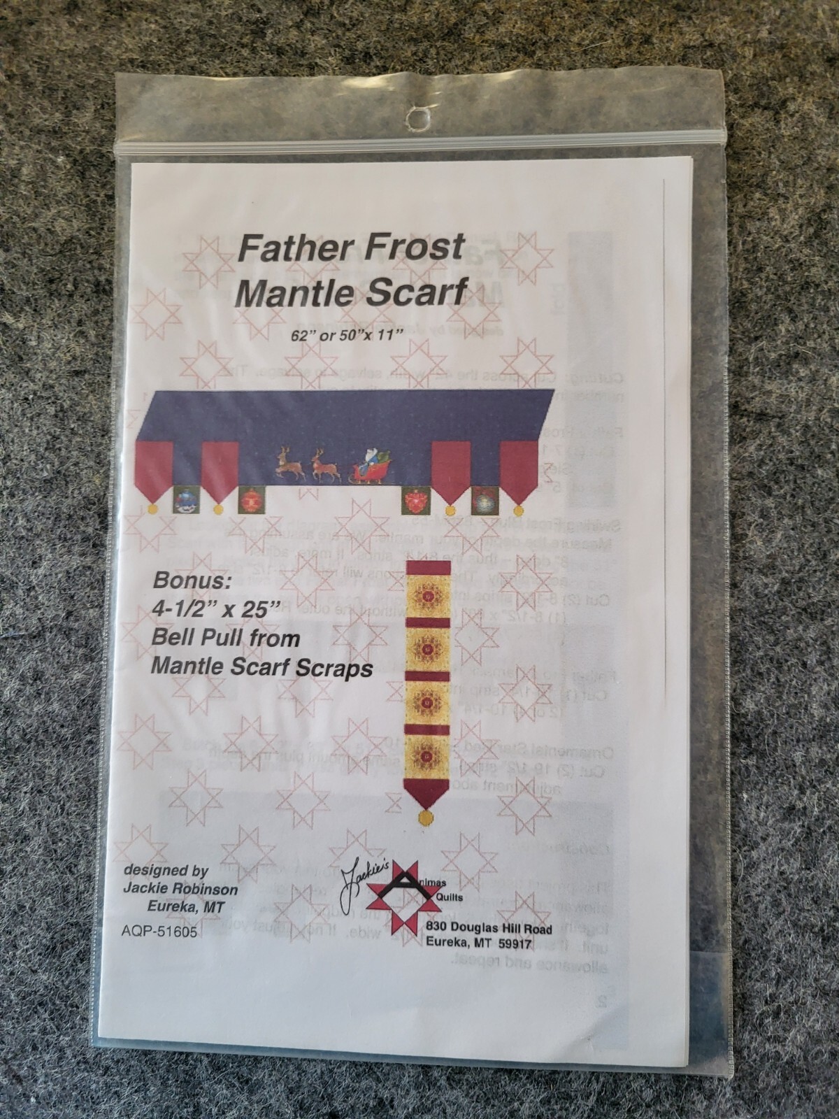 New Father Frost Mantle Scarf Quilting Pattern by Jackie Robinson