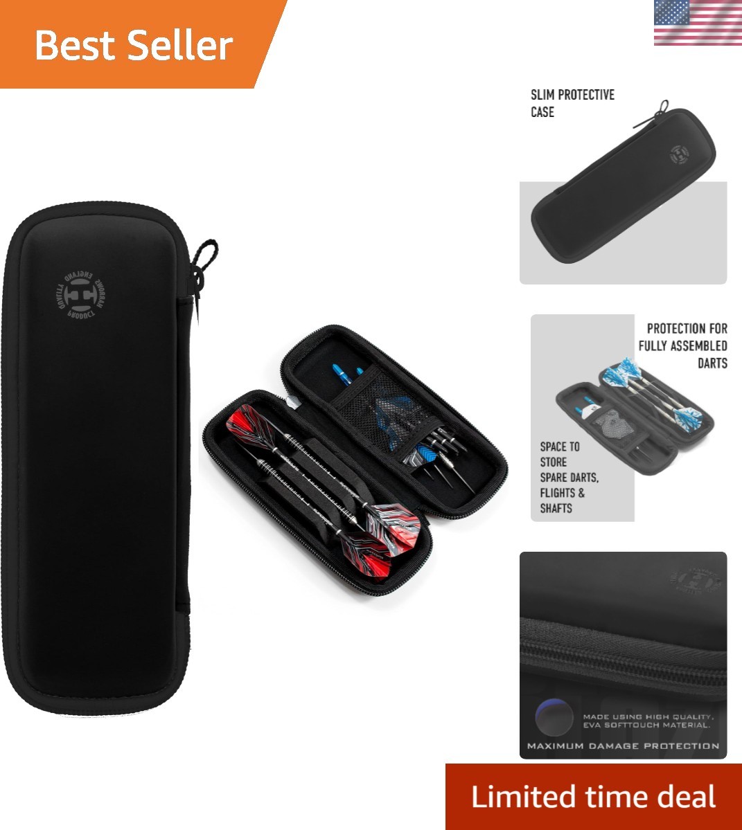 Darts Blaze Darts Wallet | Darts Case Holds 3 Assembled Darts and Accessories...