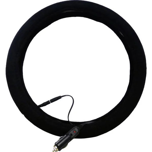 HP car accessories 19720 steering wheel cover heated 12V steering wheel cover (Ø) 39 cm Nero
