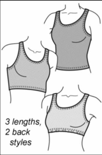 Mt. St. Helens Hot Top Sports Bra Tankini #407N Sewing Pattern (Pattern Only)