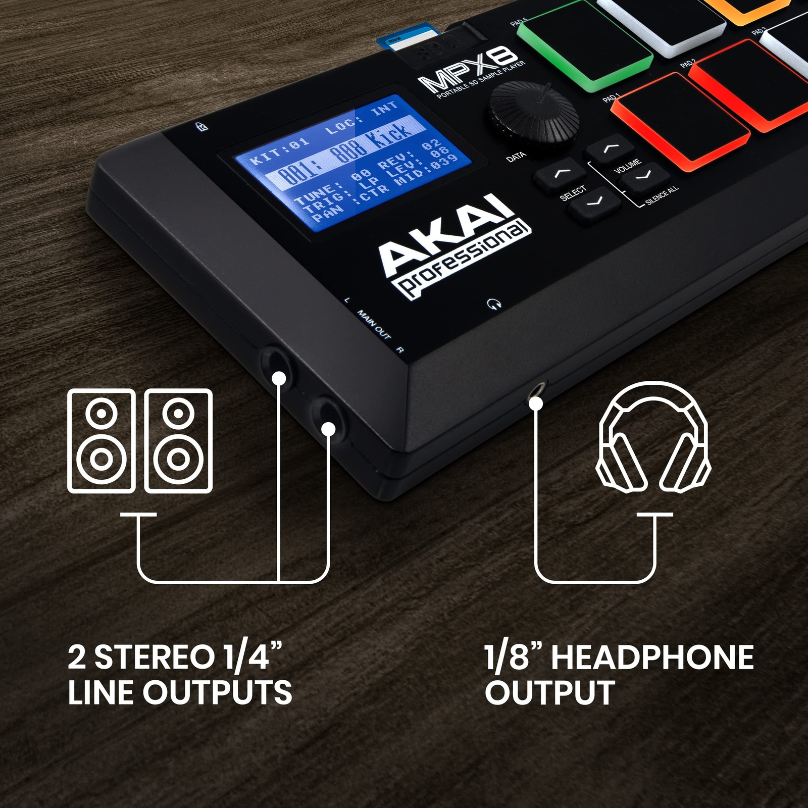 AKAI Professional MPX8 - Portable Sample Pad Controller With 8 Performance-Re...