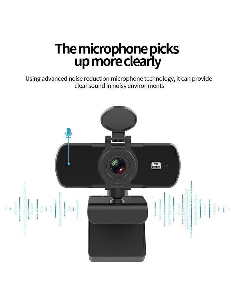 2040*1080P Webcam PC WebCamera with Microphone for Live Broadcast Video Calling