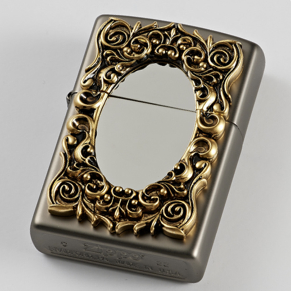 Zippo Lighter Magic Mirror Gold Korea Limited Edition Genuine Windproof Engraved