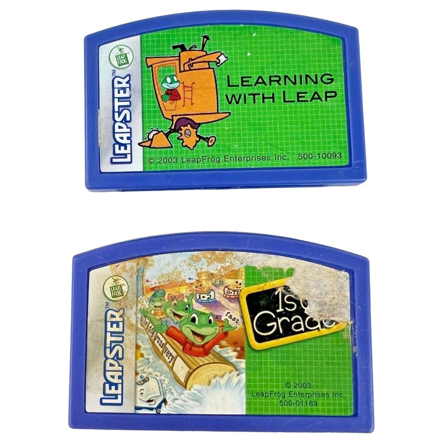 Leapster Leapfrog Game Bundle 7 Game Cartridges Clifford Reading Letter UNTESTED