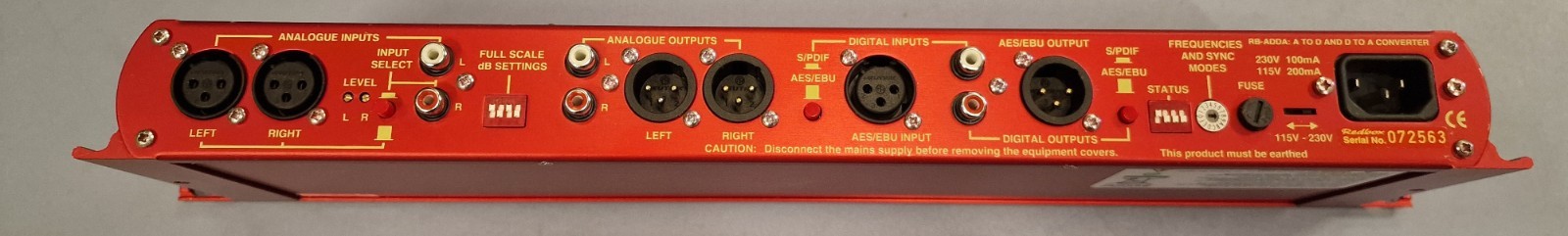 SONIFLEX Redbox - RB-ADDA, A- D Converter + D- A Converter