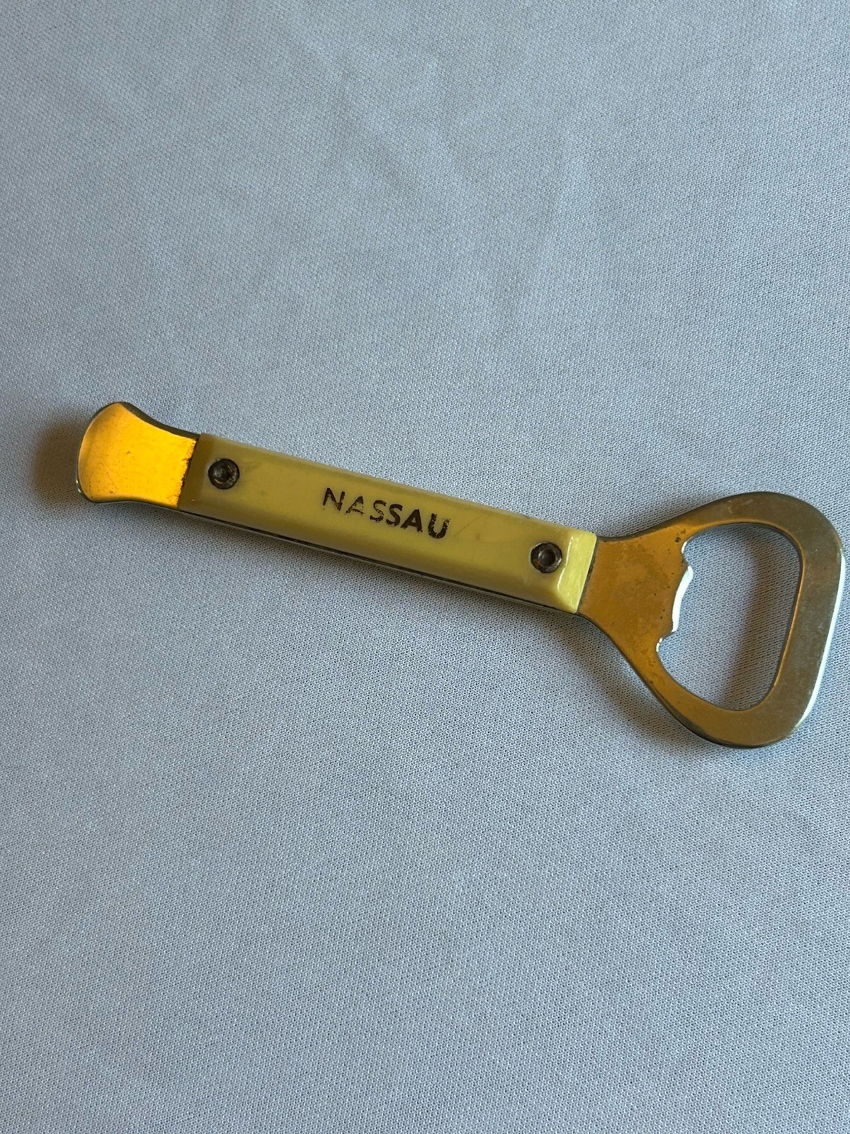 Vintage Beer Bottle Opener Colonial Prov. USA NASSAU  Barware Souvenir 1950 - 60