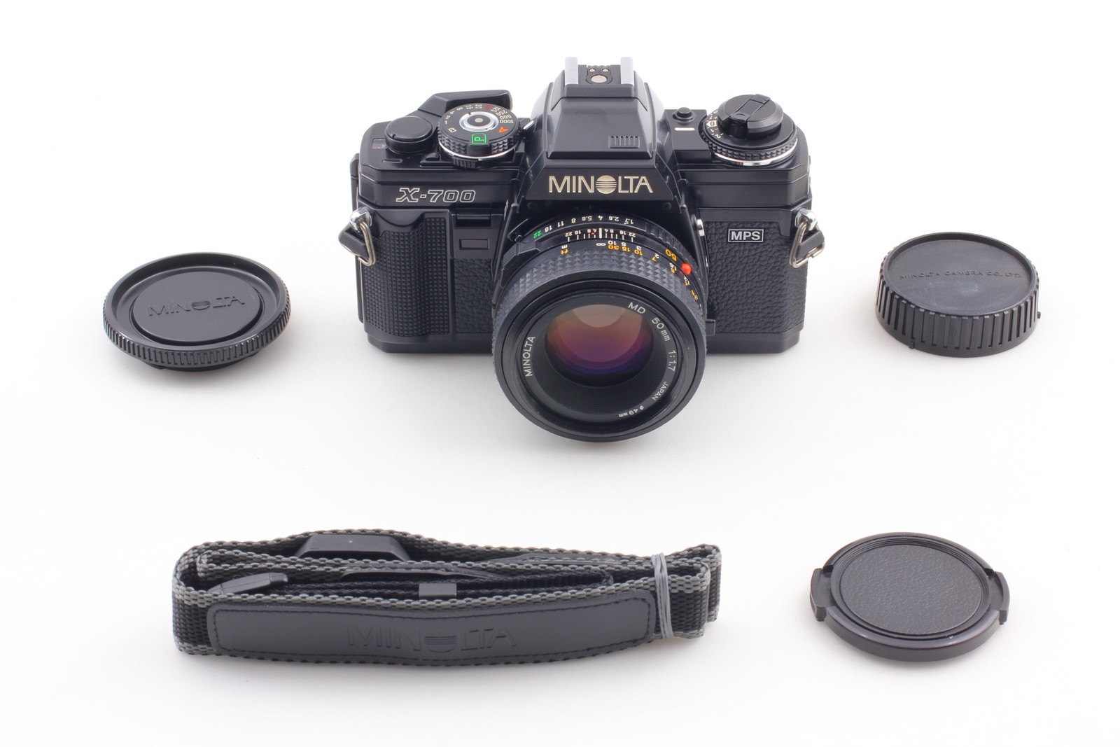All Works [ Top MINT] Minolta New X-700 Black Camera New MD 50mm F1.7 From JAPAN
