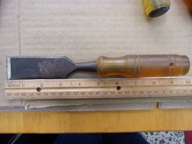 vintage chisel lot stanley mayhew and unk red handle