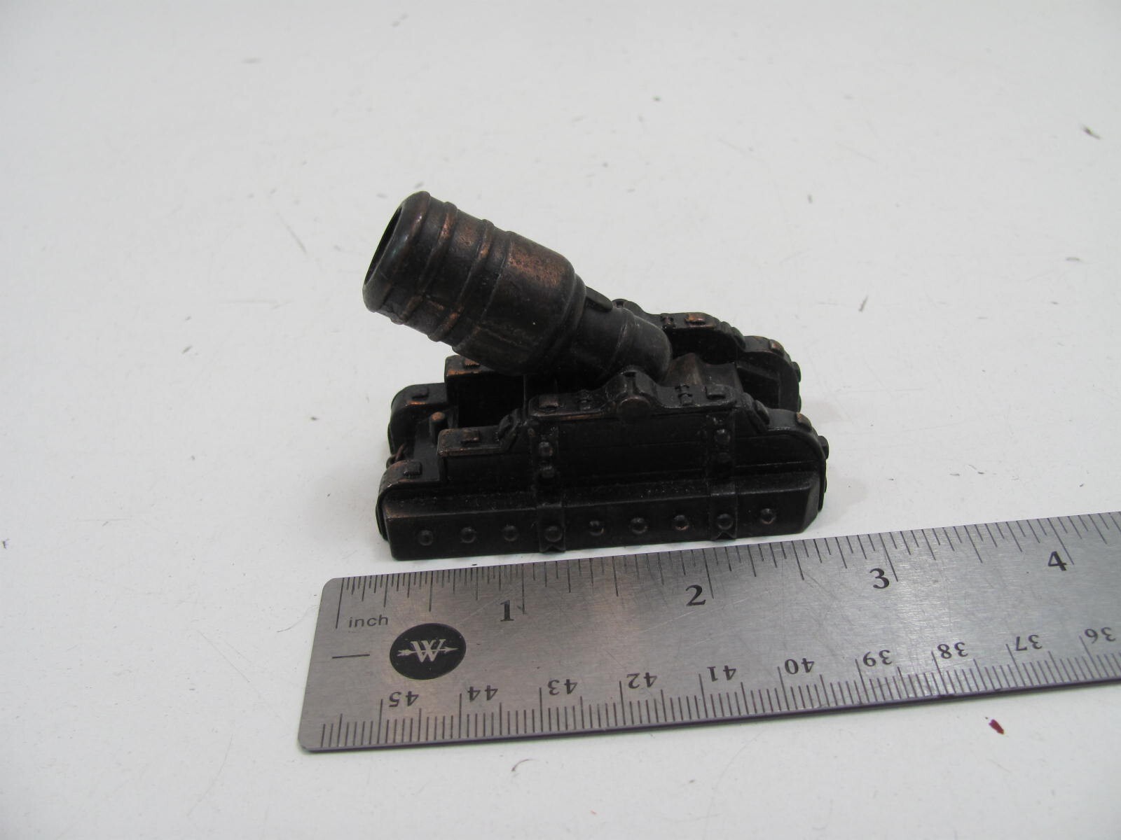 Vintage Metal Pencil Sharpener Play ME Cannon Trench Mortar Made in Spain WORKS
