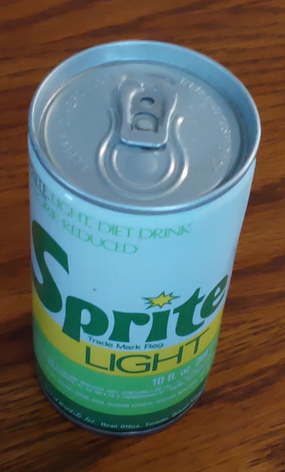 SPRITE LIGHT VINTAGE SODA CAN 10 OZ. EMPTY