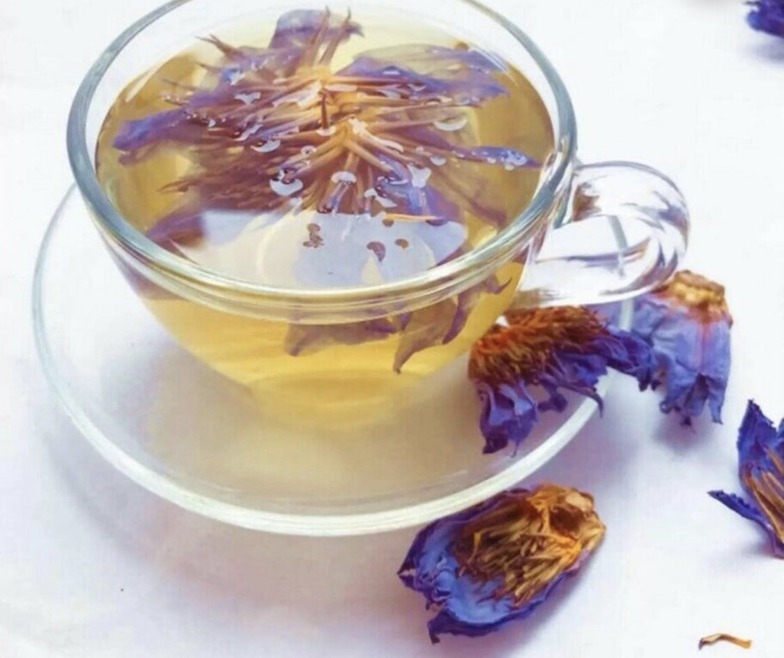 Dried Blue Lotus Herbal tea - 100g - Nymphaea Caerulea- 100% all natural.