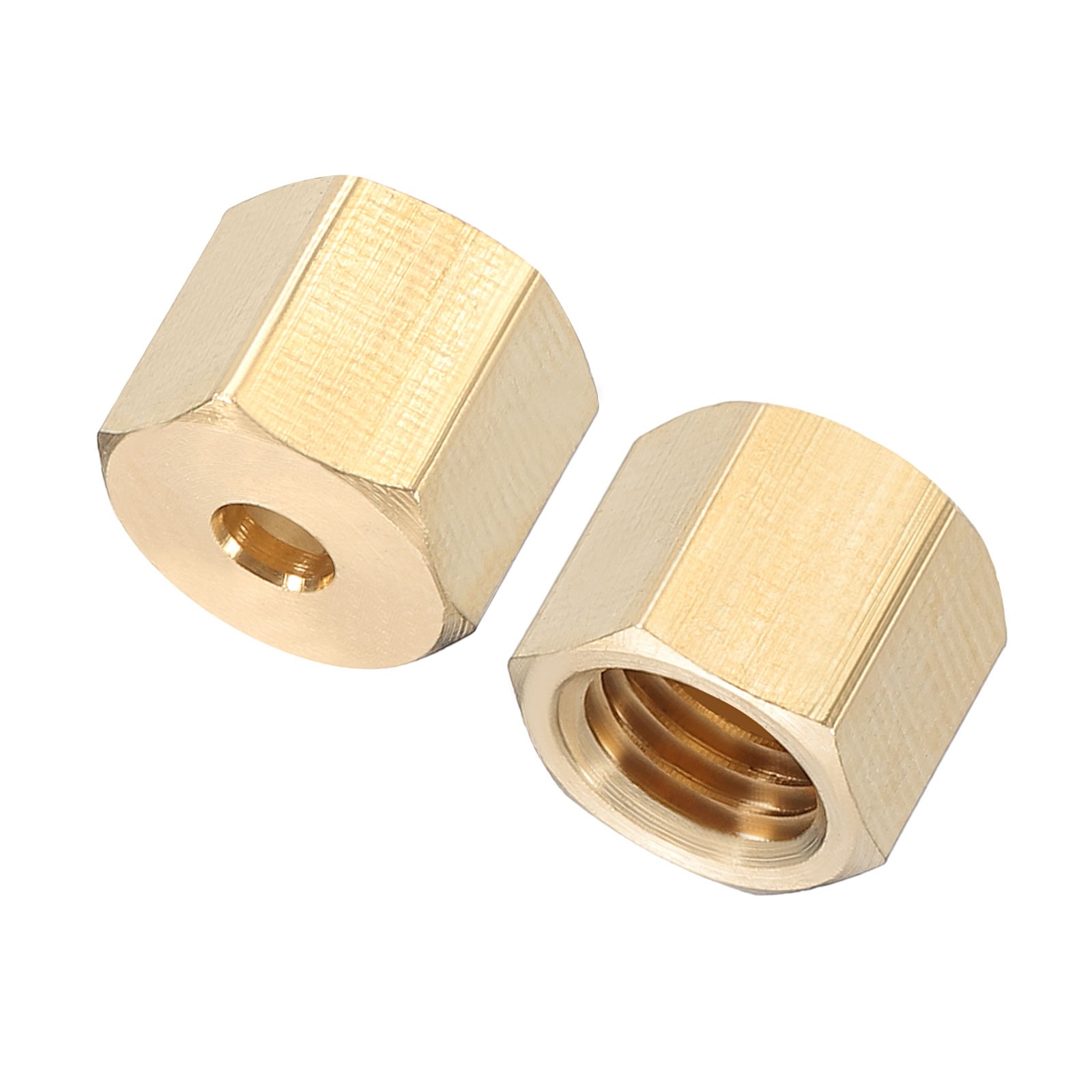 1/8" Brass Compression Nut,50Pcs Brass Compression Fitting Plumbing System
